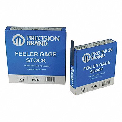 Feeler Gauge Rolls and Stock image